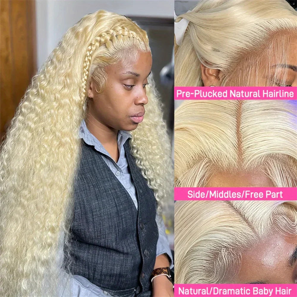 Hd Lace Frontal Blonde Human Hair Wigs